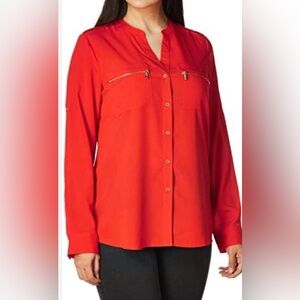 INC INTERNATIONAL CONCEPTS
Women's Zip-pocket Blouse